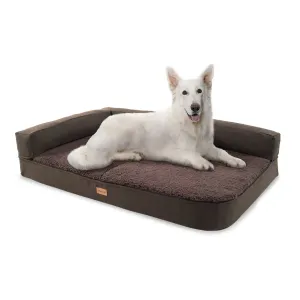 Brunolie Odin, pasja postelja, pasja podloga, pralna, ortopedska, protizdrsna, zračna, spominska pena, velikost L (120 × 12 × 80 cm)