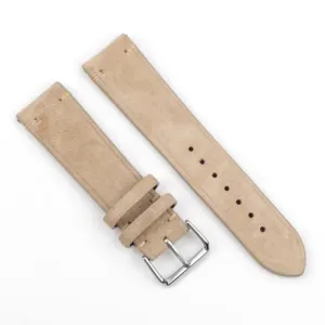 BStrap Suede Leather pašček za Xiaomi Amazfit Stratos 2/2S/3, beige #151720