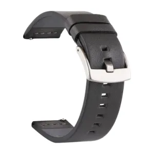 BStrap Fine Leather pašček za Huawei Watch 3 / 3 Pro, black