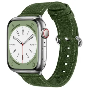 BStrap Denim pašček za Apple Watch 38/40/41mm, olive green