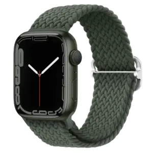 BStrap Elastic Nylon pašček za Apple Watch 38/40/41mm, olive green