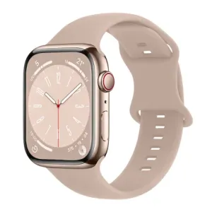 BStrap Smooth Silicone pašček za Apple Watch 38/40/41mm, sand pink