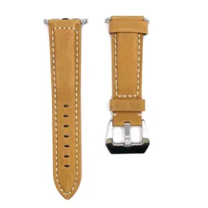 BStrap Leather Lux pašček za Apple Watch 42/44/45mm, silver/brown