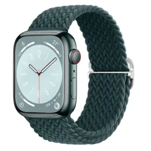 BStrap Elastic Nylon pašček za Apple Watch 42/44/45mm, rainforest green