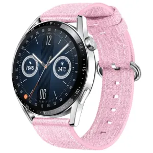 BStrap Denim pašček za Huawei Watch GT 42mm, pink