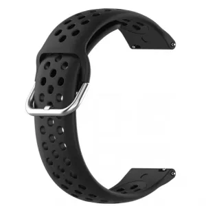BStrap Silicone Dots pašček za Huawei Watch GT 42mm, black
