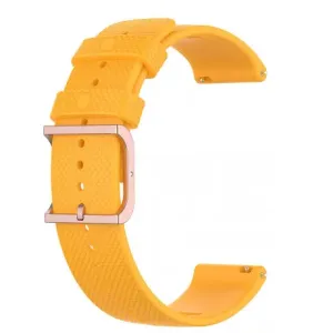 BStrap Silicone Rain pašček za Huawei Watch GT 42mm, yellow