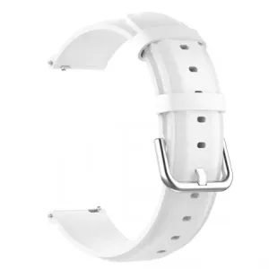 BStrap Leather Lux pašček za Huawei Watch GT/GT2 46mm, white