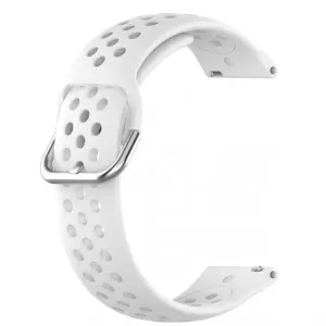 BStrap Silicone Dots pašček za Huawei Watch GT/GT2 46mm, white