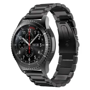 BStrap Stainless Steel pašček za Huawei Watch GT/GT2 46mm, black #143611