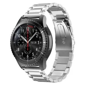 BStrap Stainless Steel pašček za Huawei Watch GT/GT2 46mm, silver #143624