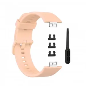 BStrap Silicone pašček za Huawei Watch Fit, sand pink