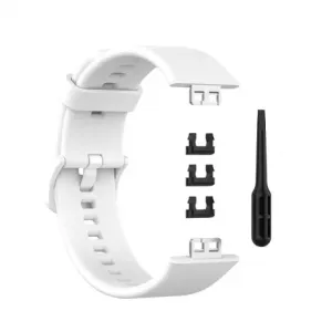 BStrap Silicone pašček za Huawei Watch Fit, white