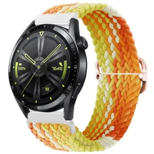 BStrap Elastic Nylon pašček za Huawei Watch GT2 42mm, fragrant orange