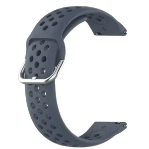 BStrap Silicone Dots pašček za Huawei Watch GT3 42mm, dark gray
