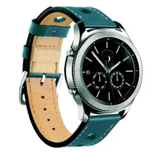 BStrap Leather Italy pašček za Huawei Watch GT3 46mm, dark teal