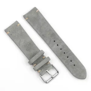 BStrap Suede Leather pašček za Samsung Galaxy Watch 3 41mm, gray