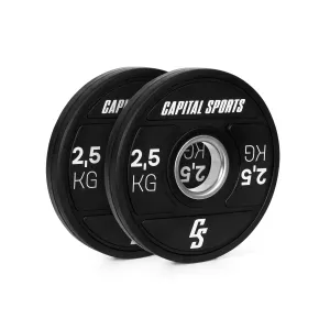 Capital Sports Elongate 2020, koluti, 2 x 2,5 kg, trda guma, 50,4 mm