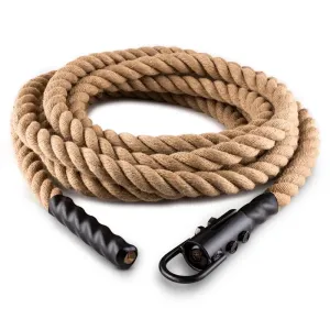 Capital Sports Klarfit Power Rope, 9m/3,8cm,nihalna vrv s kavlji, stropna montaža