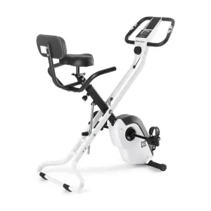 Capital Sports Azura X1 X-Bike, sobno kolo, do 120 kg, merilnik srčnega utripa, zložljivo, 4 kg, bela