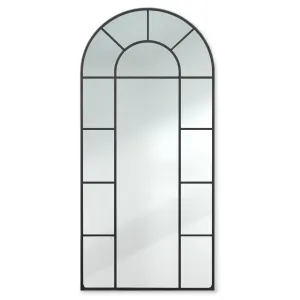 Casa Chic Archway, francosko stensko ogledalo, okvir iz aluminija, 57 x 120 cm