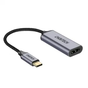 Choetech HUB-H10 adapter USB-C / HDMI 4K 60Hz M/F, siva #136426