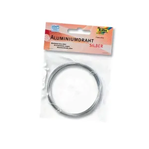 Aluminijasta žica Folia 1 mm x 5 m - srebrna (Aluminijasta)