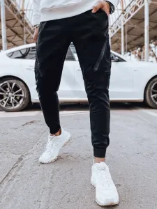 Modne črne jogger hlače z žepi #172855