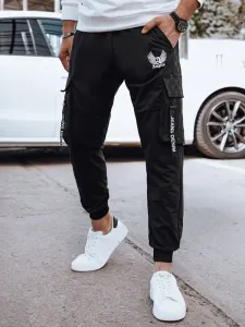 Modne črne jogger hlače z žepi #172859