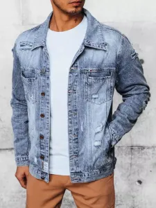 Modra trendovska jeans jakna