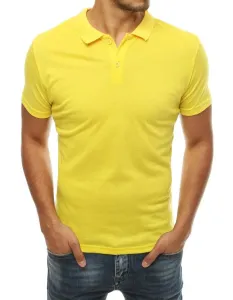 Preprosta rumena polo majica udobnega dizajna #74335