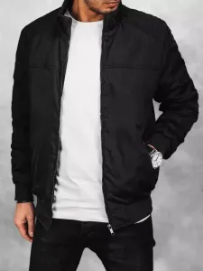 Trendovska prehodna jakna v črni barvi #128425