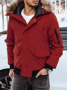Zimska jakna v bordo barvi