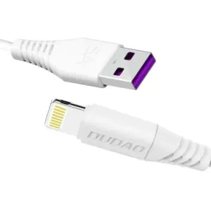 Dudao L2L kabel USB / Lightning 5A 1m, belo #136485