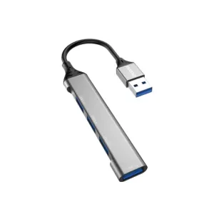 Dudao A16B HUB adapter USB - 4x USB, črna
