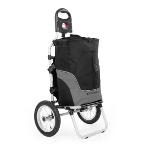 DURAMAXX Carry Grey, voziček za bicikel, ročni voziček, maks. nosilnost 20 kg, črno sivi