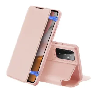 DUX DUCIS Skin X knjižni usnjeni ovitek za Samsung Galaxy A72 4G, roza #137321