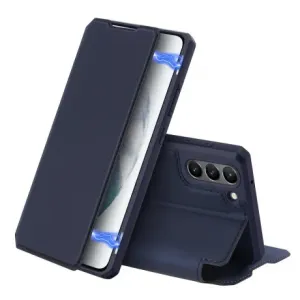 DUX DUCIS Skin X knjižni usnjeni ovitek na Samsung Galaxy S21 FE, modro #137203