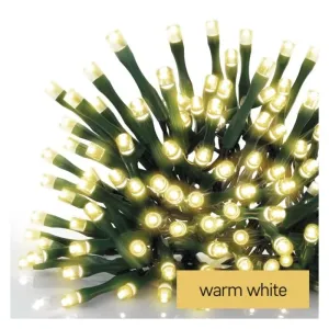 LED božične ledene sveče, 10 m, zunanje in notranje, topla bela, programi