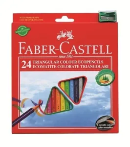 Barvice ECO Triangular standard set - 24 barv (Faber Castell -)