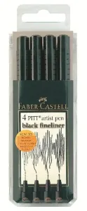 Flomastri Art Pen PITT set 4 [XS-S-F-M] črna (Art Pen PITT -)