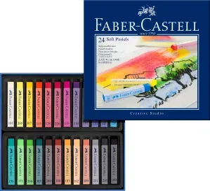 Suhi pasteli Gofa - set 24 barv (Faber Castell - Suhi pasteli)
