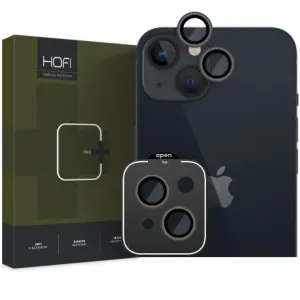 HOFI Camring zaščitno steklo za kamero za iPhone 15 / 15 Plus, črna