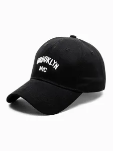 Modna črna kapa s šiltom Brooklyn H150