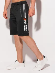 Črne moderne kratke hlače New York W399