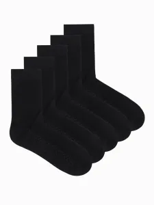 Mix črnih nogavic z nežnim vzorcem U460 (5 KS)