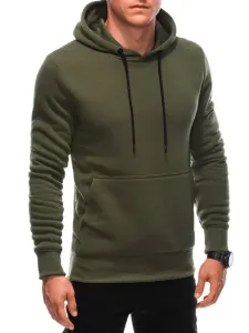 Modni olivno zelen pulover s kapuco 22FW-018-V2