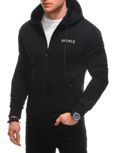 Originalen črn pulover s kapuco Sport B1655