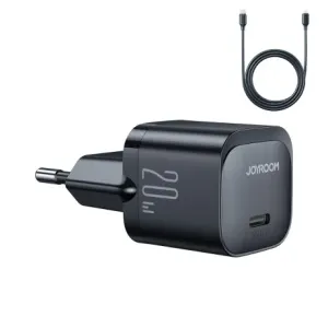 Joyroom JR-TCF02 polnilnik 20W + kabel USB-C / Lightning, črna