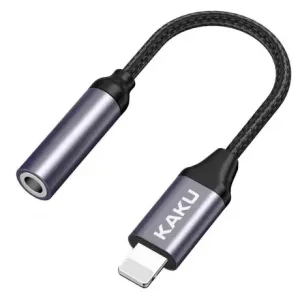 KAKU Audio Converter adapter Lightning / 3.5mm mini jack, črna #140996